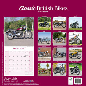 British Bikes 12'' Calendar 2027