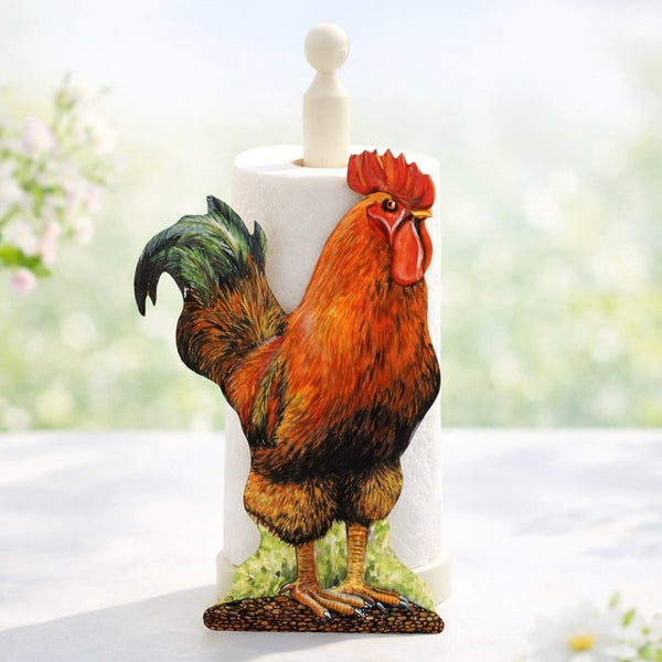 Cockerel Kitchen Roll Holder