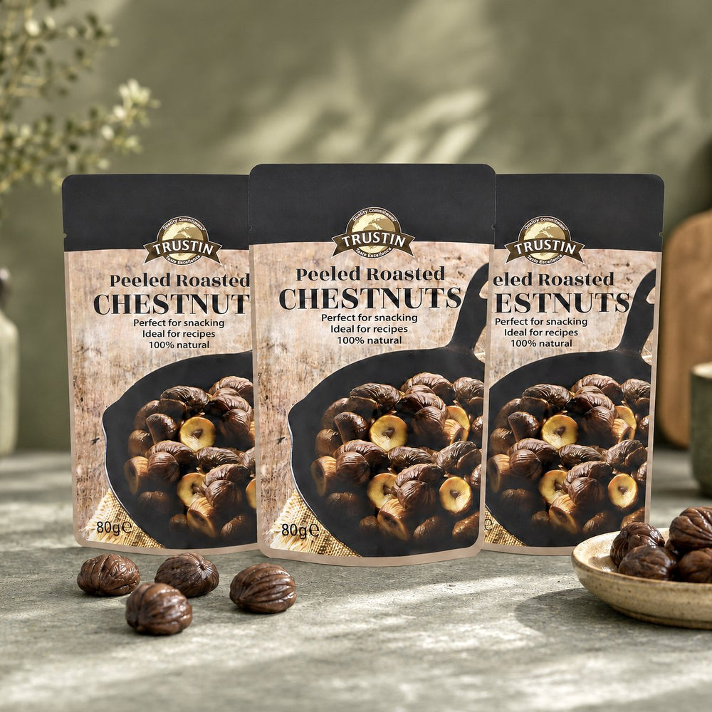 Peeled Roasted Chestnuts 3-pack