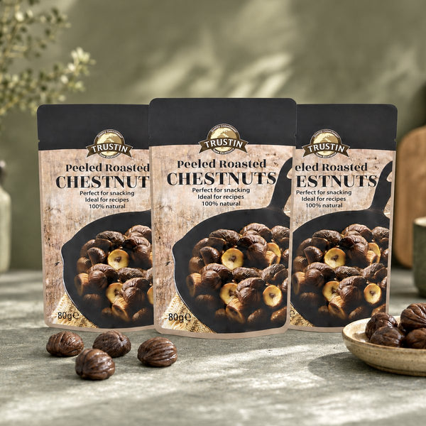 Peeled Roasted Chestnuts 3-pack