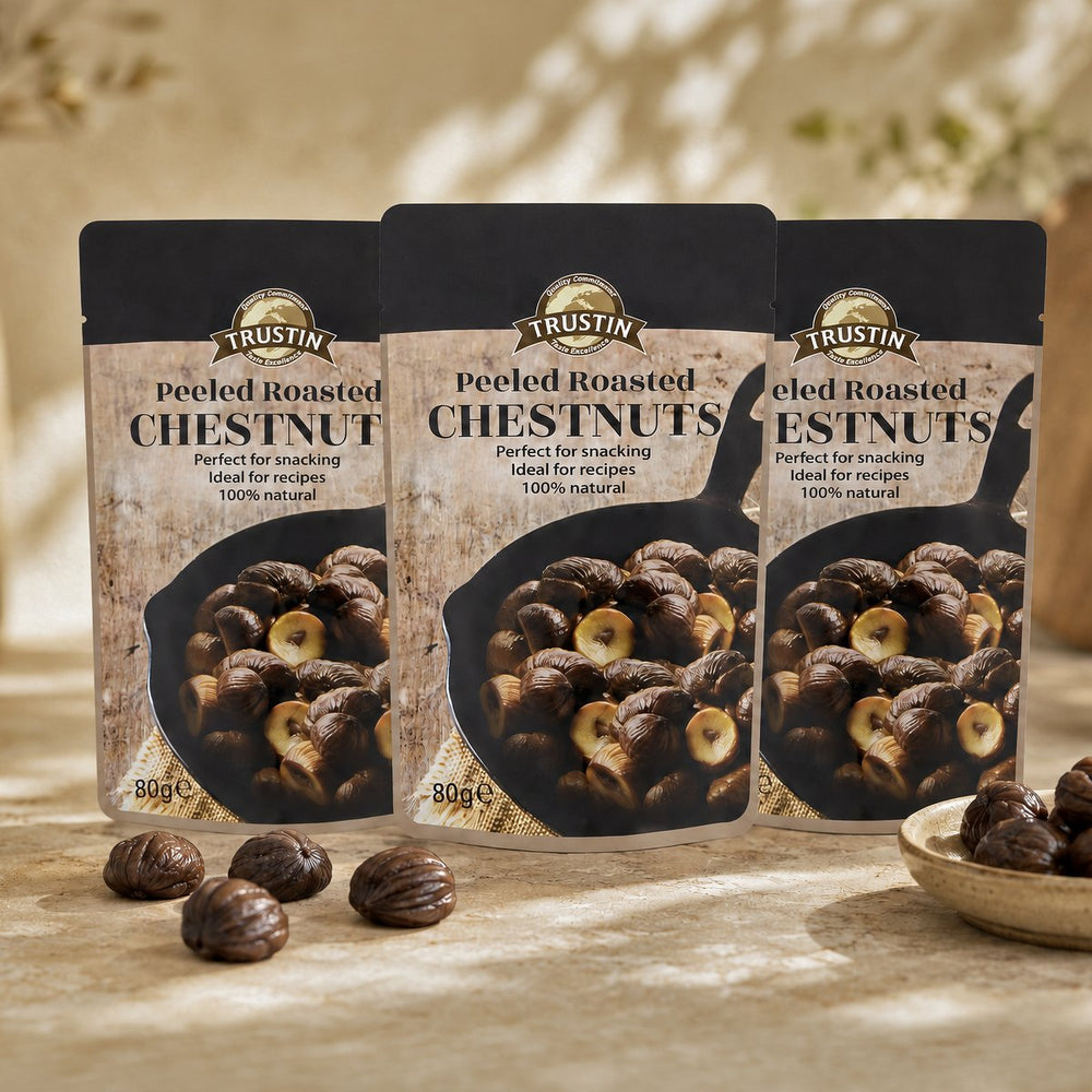 Peeled Roasted Chestnuts 3-pack