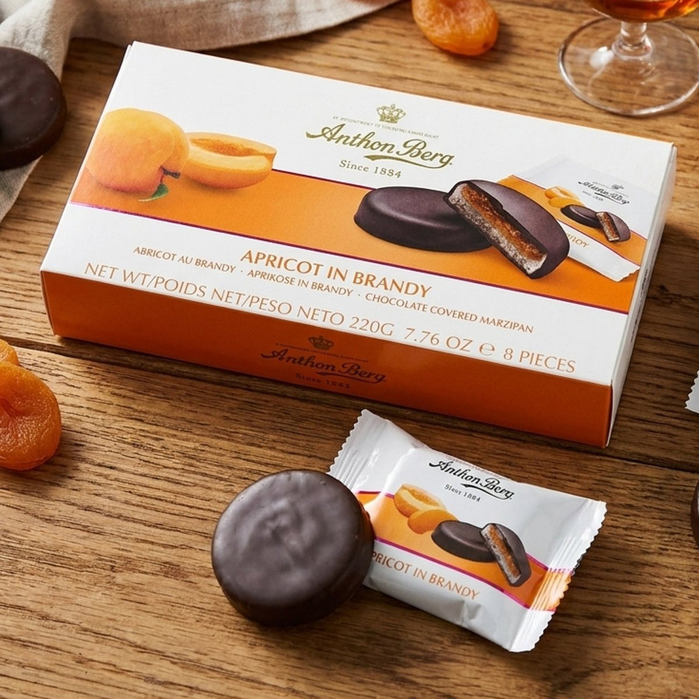 Apricot In Brandy Marzipan Discs