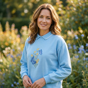 Butterfly Design Jersey Top