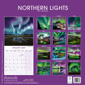 Northern Lights 12" Calendar 2027