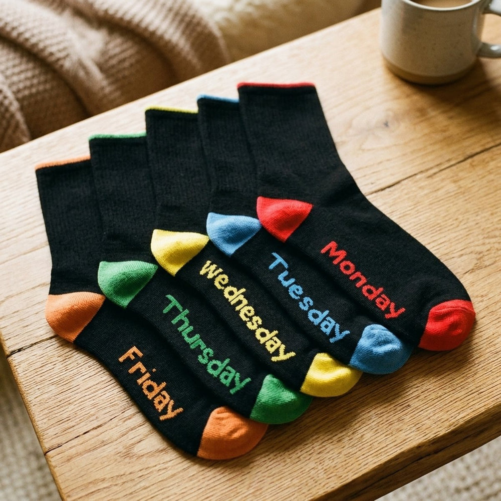 5 days of the Week Mens Socks
