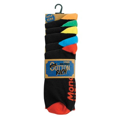 5 days of the Week Mens Socks