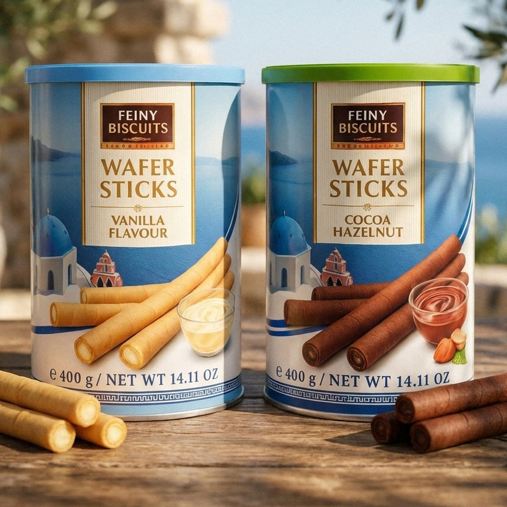 Chocolate Hazelnut & Vanilla Wafer Sticks