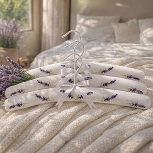 Set of 3 White Lavender Hangers