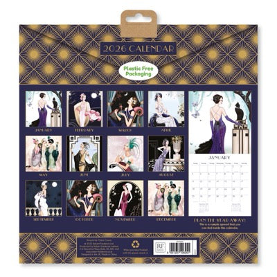 Art Deco Calendar 2026