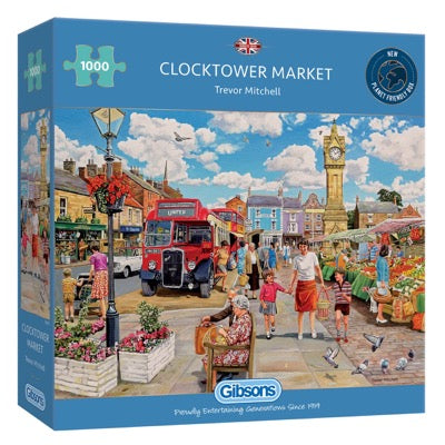 Clocktower Market 1000-Piece Jigsaw