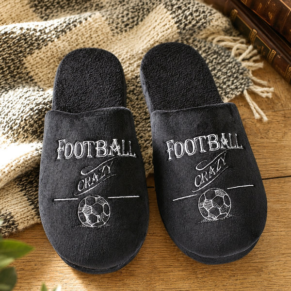 Football Crazy Slippers S
