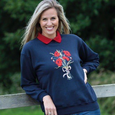 Poppy Spray Jersey Top