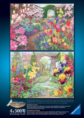 Glorious Gardens 4 x 500-Piece Jigsaws