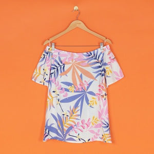 Sorbet Tropical Print Top