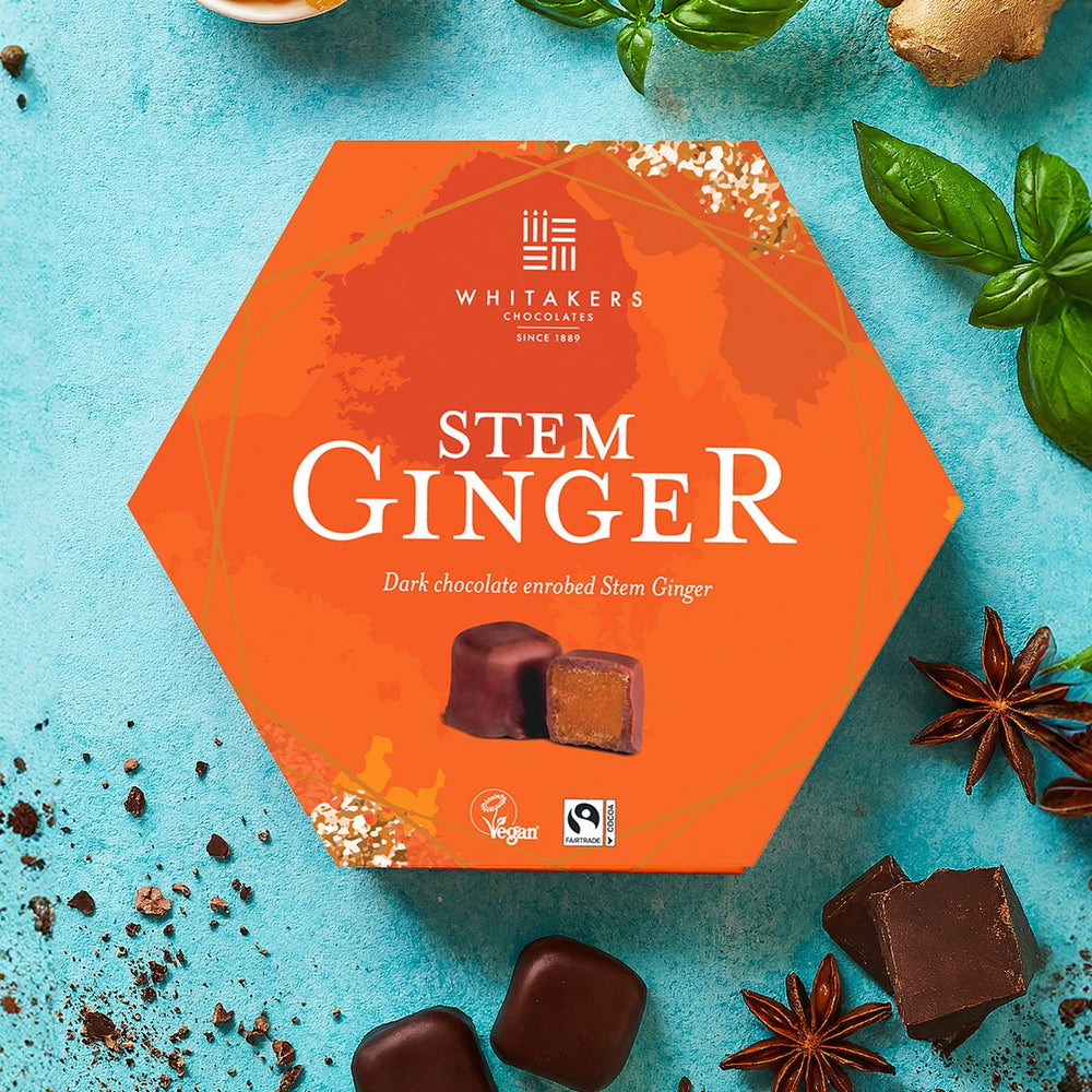 Stem Ginger in Dark Chocolate