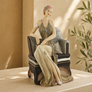 Valerie Sat on a Chaise Lounge