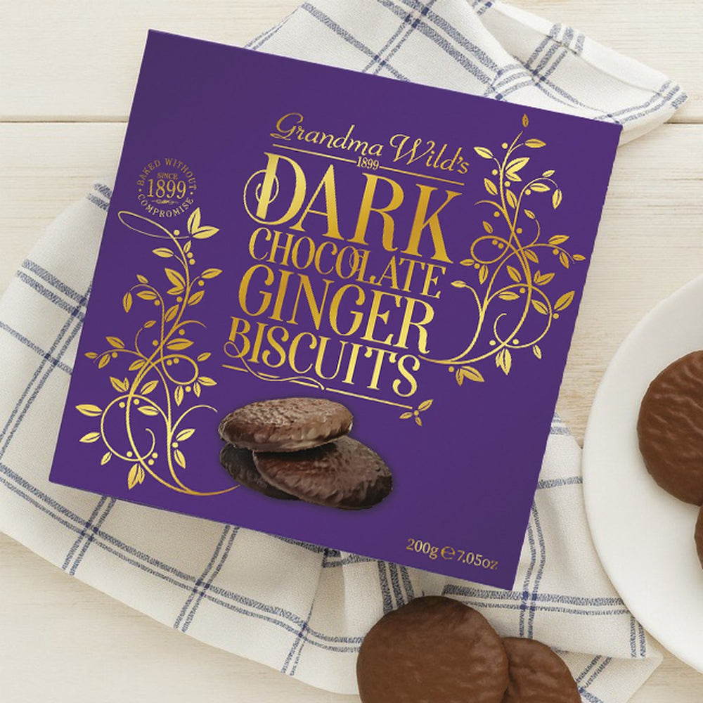 Dark Chocolate Coated Ginger Biscuits