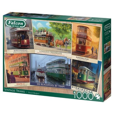 Vintage Trams 1000-Piece Jigsaw