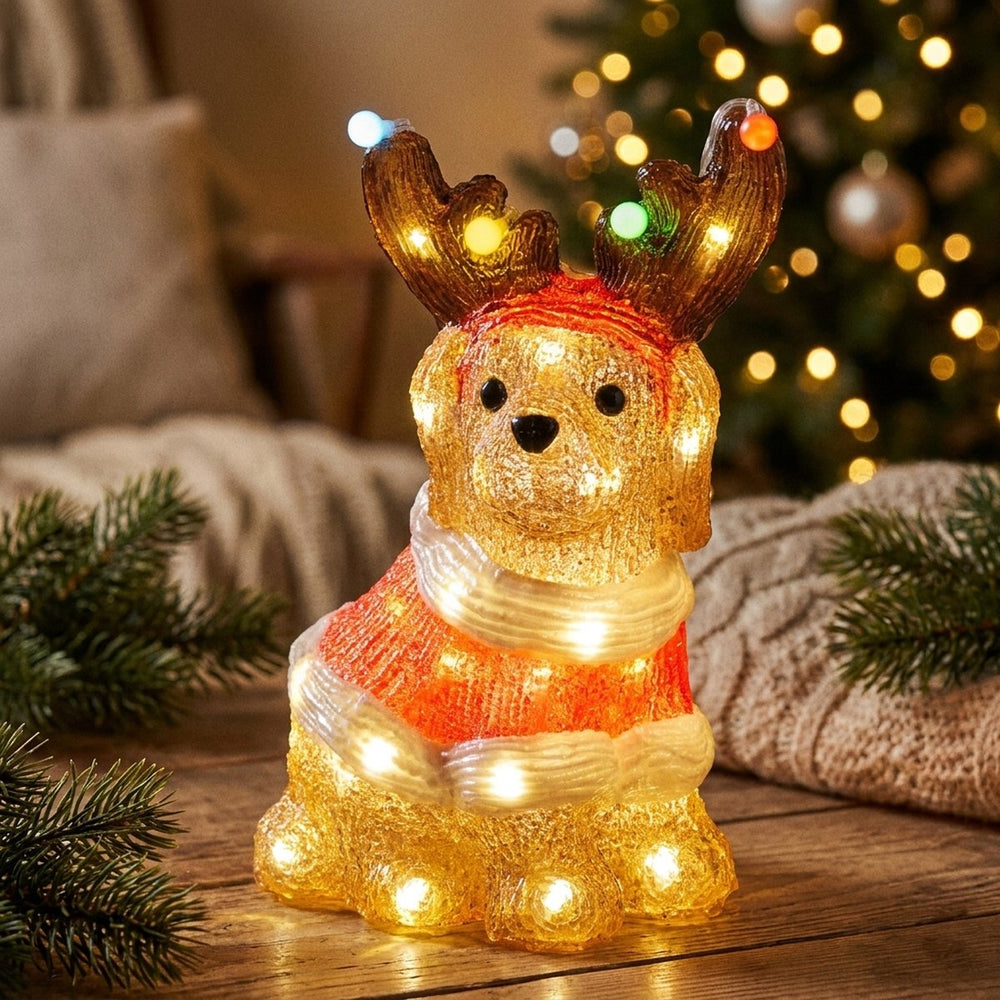 Illuminated Reindeer Dog