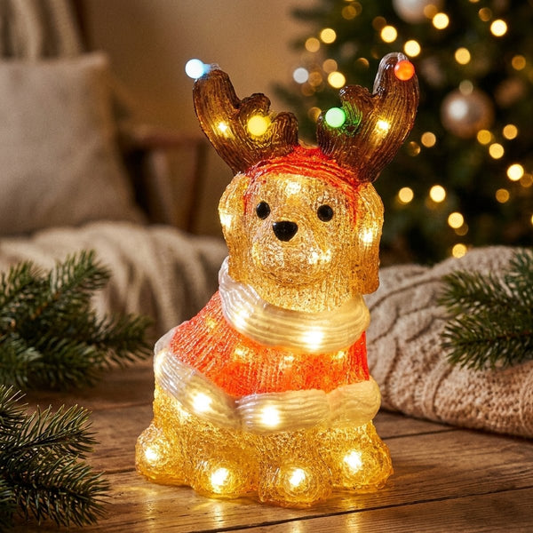 Illuminated Reindeer Dog