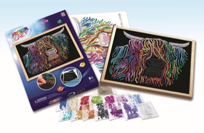 Highland Cow Sequin Art Kit
