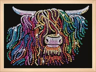 Highland Cow Sequin Art Kit