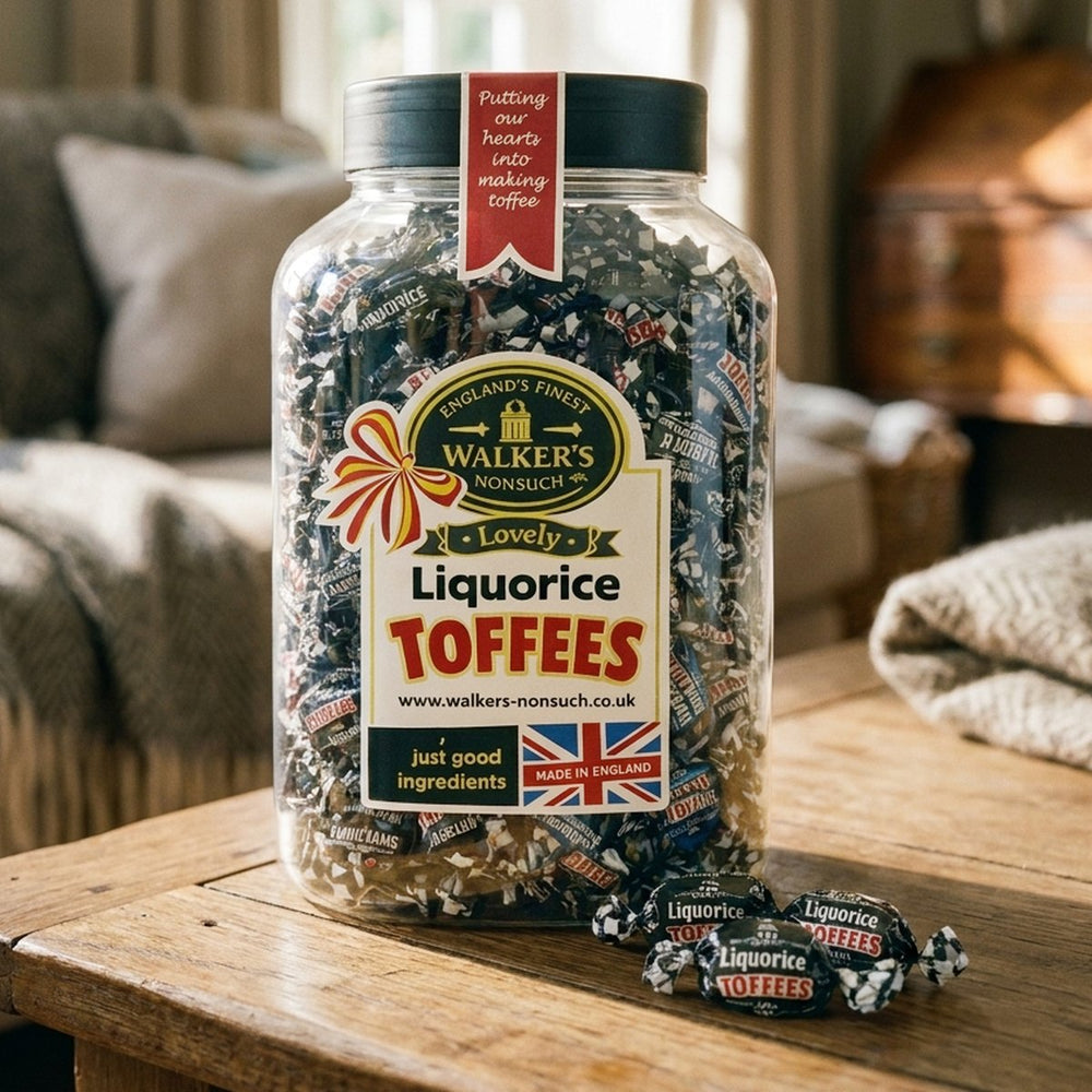 Large Jar of Liquorice Toffees