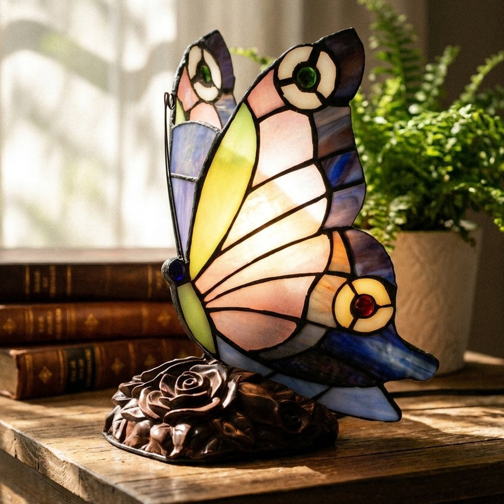 Tiffany Style Butterfly Lamp