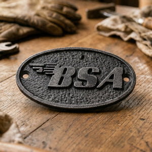 Antique BSA Oval Plaque