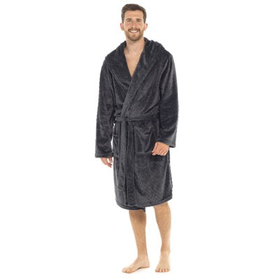 Mens Flannel Fleece Dressing Gown