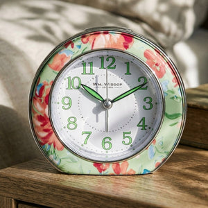 Floral Pattern Alarm Clock