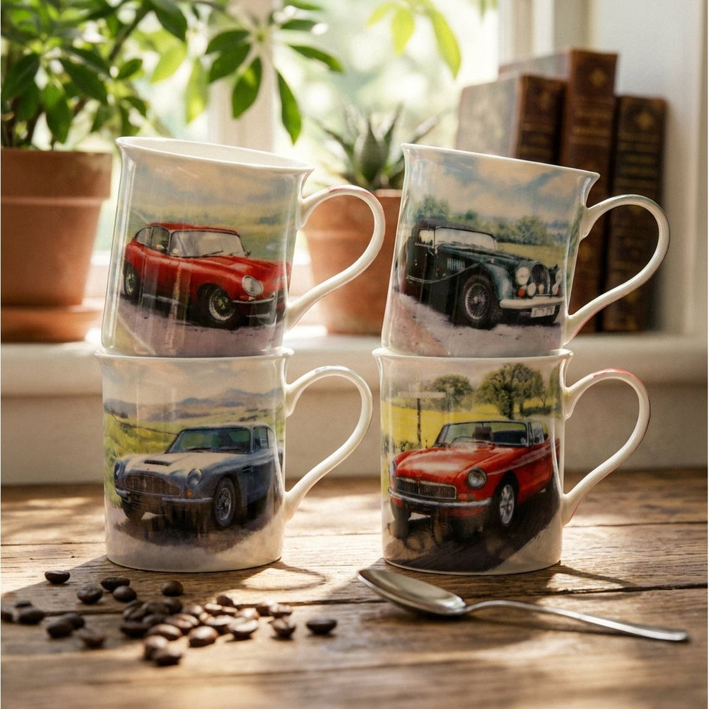 Classic Cars Mug Set