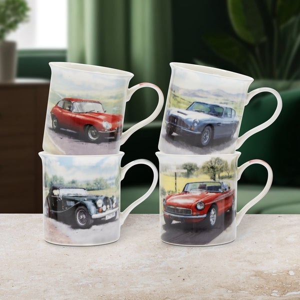 Classic Cars Mug Set