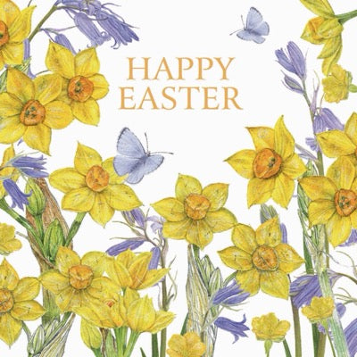 Floral Egg & Daffodils Easter Cards