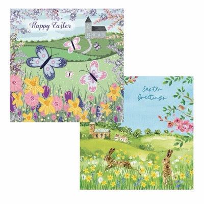 Butterfly & Church On Hill Card Set