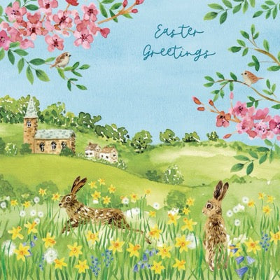 Butterfly & Church On Hill Card Set