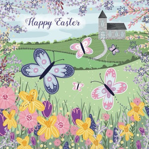 Butterfly & Church On Hill Card Set