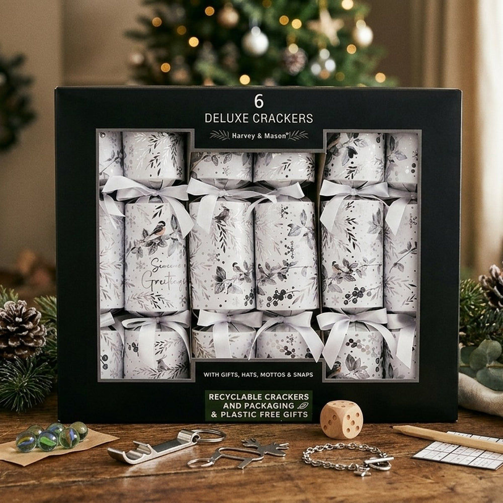 6 Deluxe Winter Bird Crackers