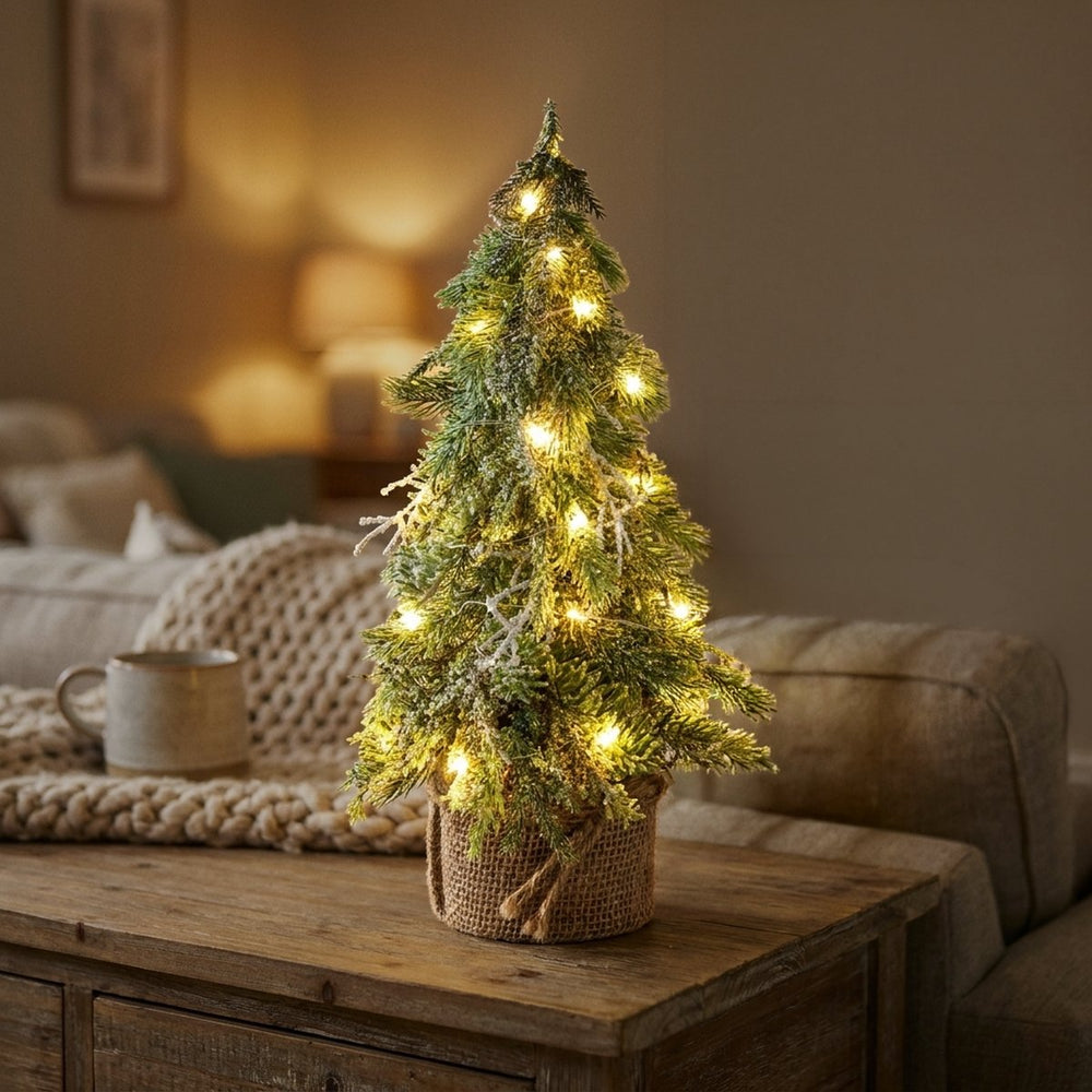 Frosty Illuminated Christmas Tree