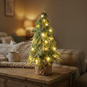 Frosty Illuminated Christmas Tree