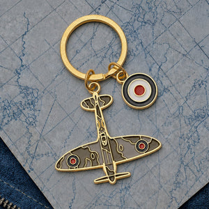 Spitfire Enamel Keyring