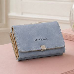 Small Clasp Purse Blue
