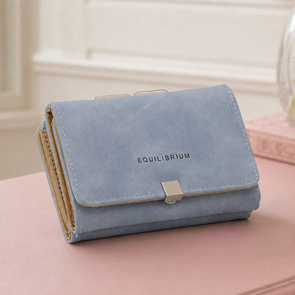 Small Clasp Purse Blue