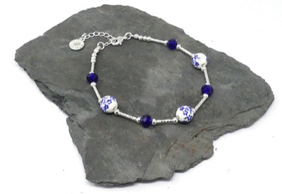 Ceramic Floral Bracelet