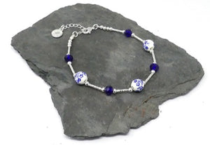 Ceramic Floral Bracelet