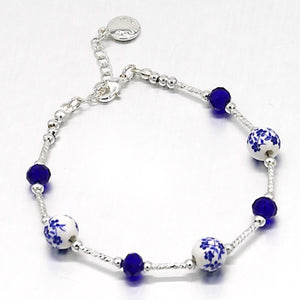 Ceramic Floral Bracelet