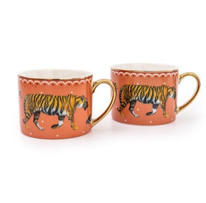 Set of Two Tiger Mugs