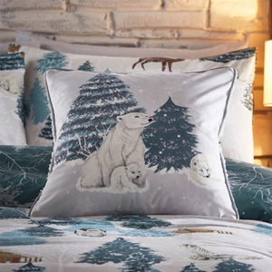 Polar Bear Scene Cushion