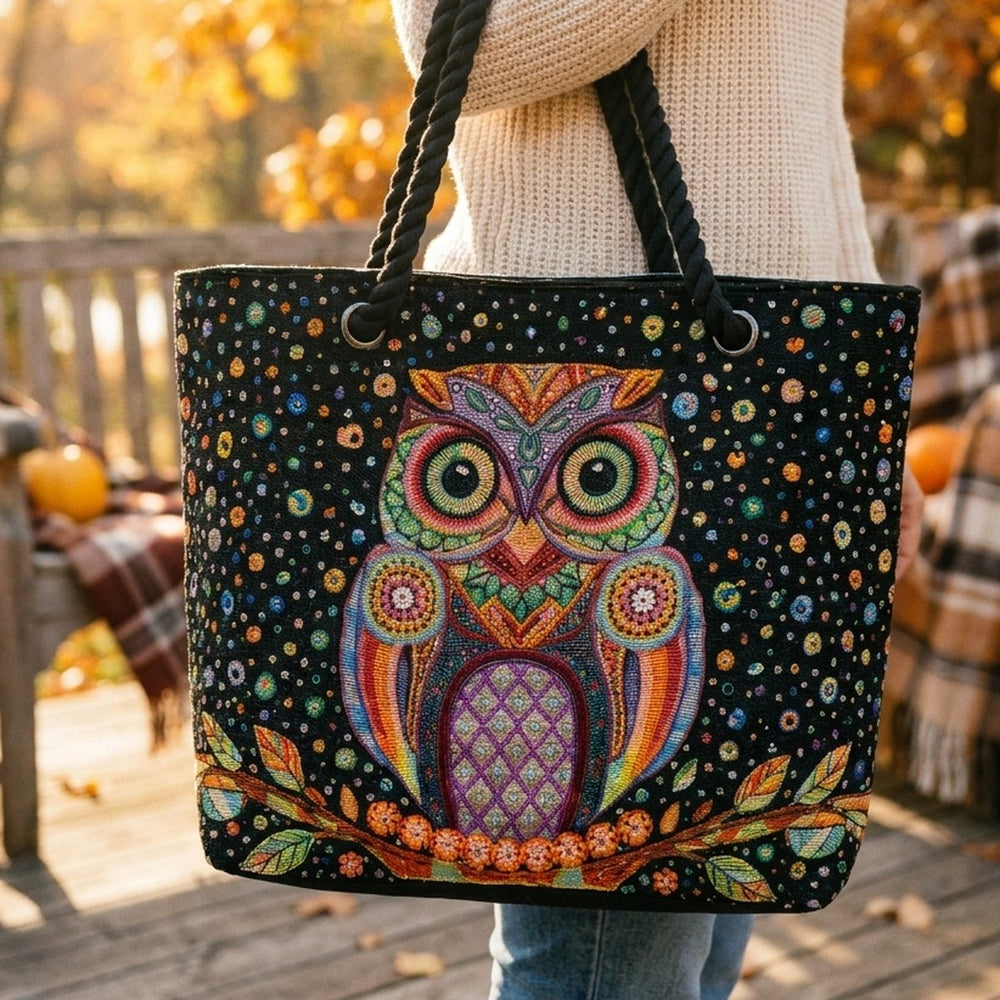 Owl Tapestry Bag