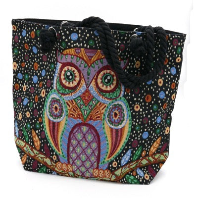 Owl Tapestry Bag